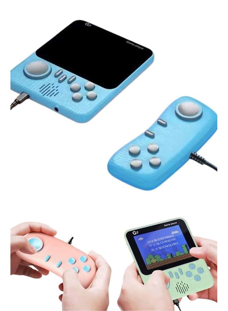 Çift Konsol 666 Adet Retro Oyun El Atarisi Taşınabilir 3.5 İnç Ekran