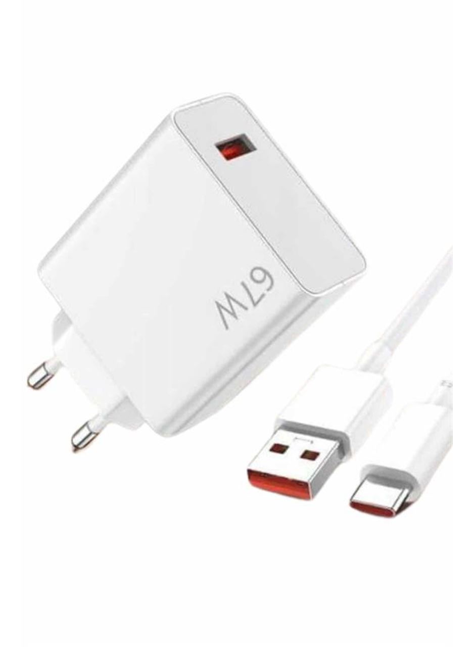 67W Hızlı Şarj Yüksek Voltaj Korumalı Type C Şarj Adaptörü