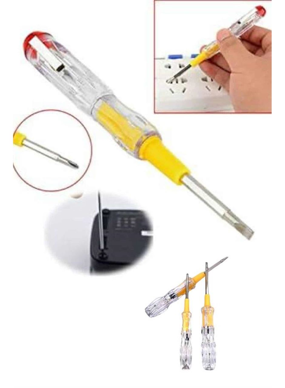 Çift Uçlu Kontrol Kalemi Elektrik Test Kalemi Şeffaf