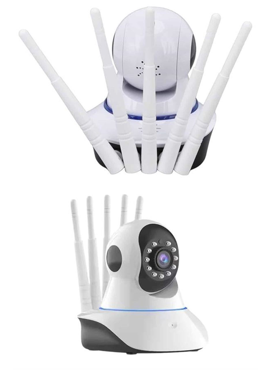 LED Aydınlatmalı 5 Antenli Motorlu 1080P Wifi Kamera Sensörlü