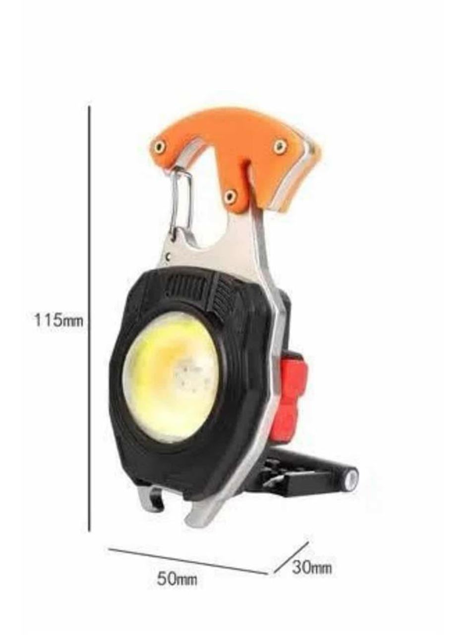 7 Modlu Mini Led Lamba Anahtarlık USB Şarjlı Kamp İçin Taşınabilir