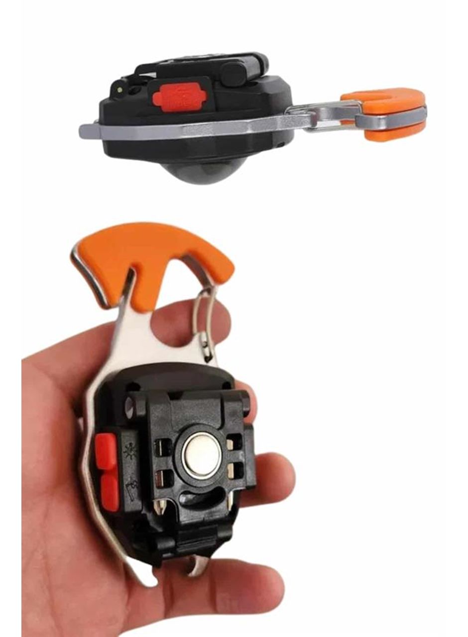 7 Modlu Mini Led Lamba Anahtarlık USB Şarjlı Kamp İçin Taşınabilir