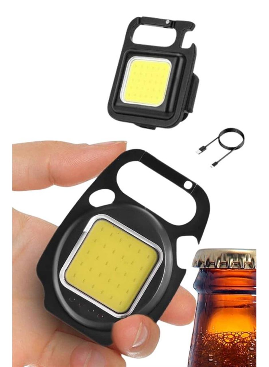 Kamp Çadır Lambası Şarjlı El Feneri Işıldak Anahtarlık Mini Mıknatıslı