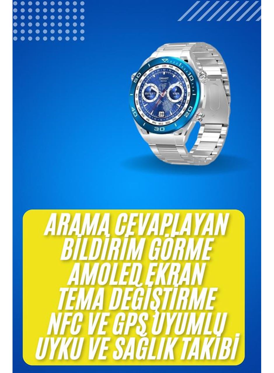 2025 Model Yuvarlak Ekran Android ve İOS Uyumlu GPS Takibi Yapabilen Akıllı Saat