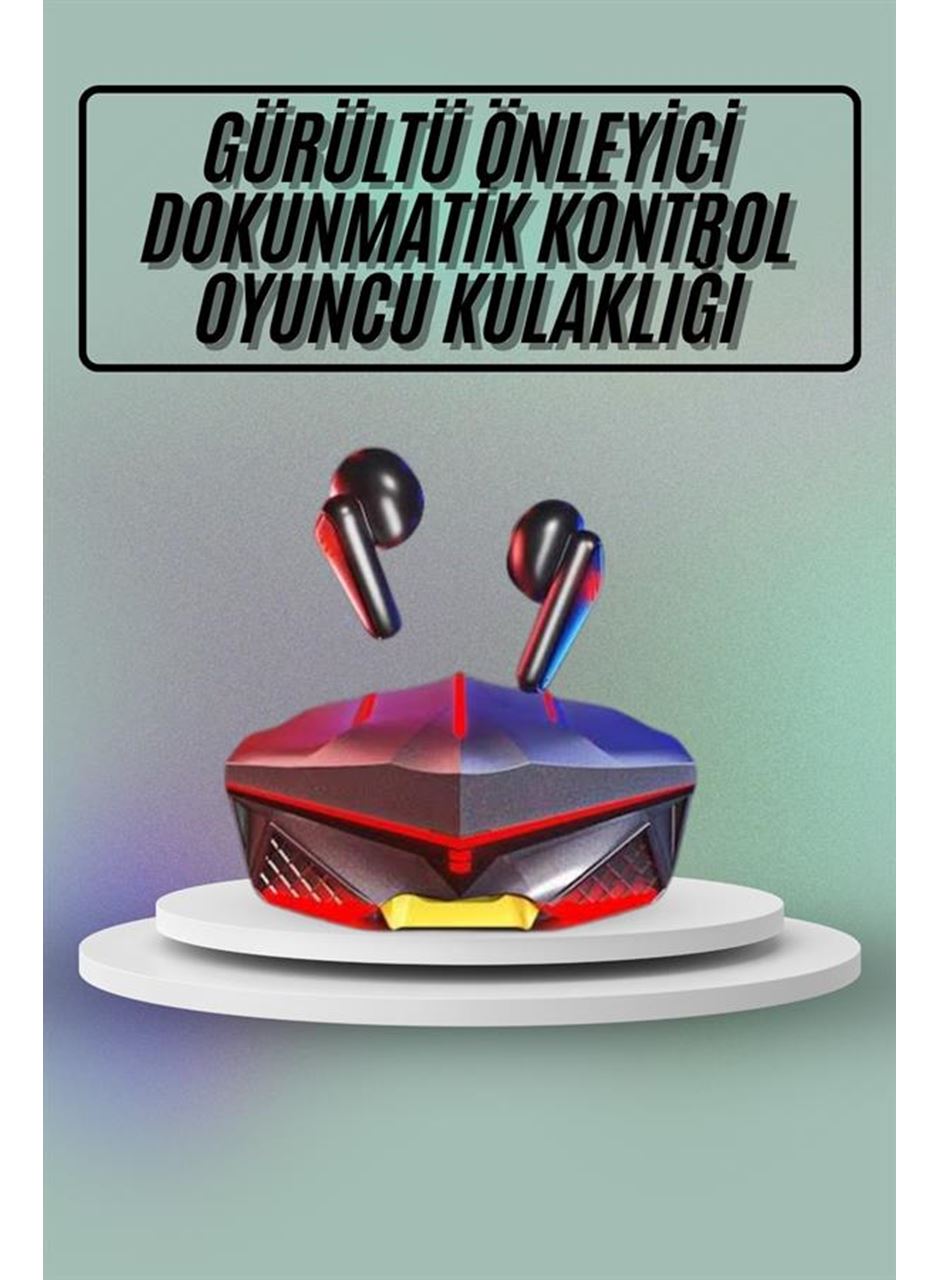 Dokunmatik Kontrol Tws Işıklı Kulakiçi Bluetooth Kulaklık Kablosuz Oyuncu Kulaklığı