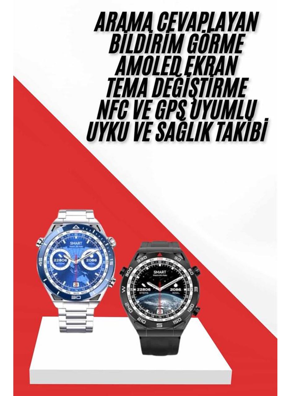 Akıllı Saat 1.62 İnç Ultimate Nabız Sensörlü Sesli Görüşme Yapabilen