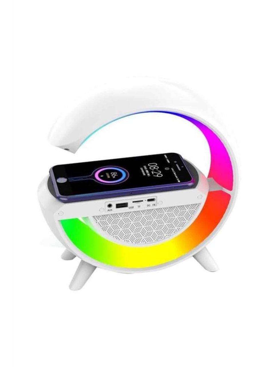 Bluetooth Hoparlör G Şekli Atmosfer Akıllı Rgb Lamba Wireless Kablosuz Şarj