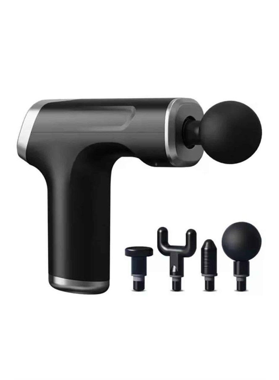 Şarjlı Masaj Tabancası 4 Başlıklı Mini Masaj Tabancası ve Masaj Aleti