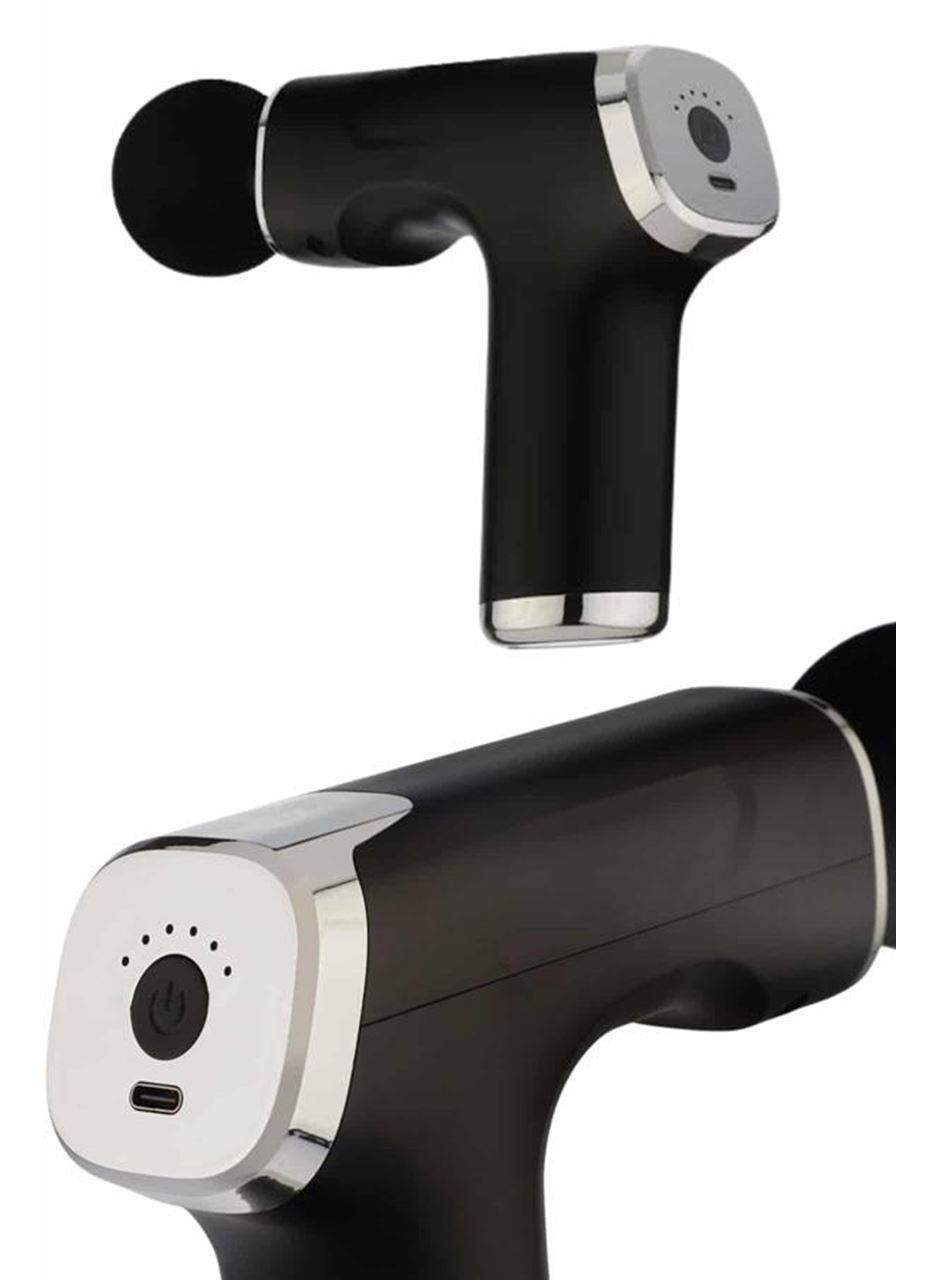 Şarjlı Masaj Tabancası 4 Başlıklı Mini Masaj Tabancası ve Masaj Aleti