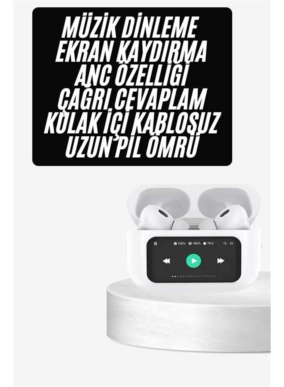 Dokunmatik Ekranlı ANC/ENC Yeni Nesil Pro Bluetooth Kulaklık Dokunmatik Ekran