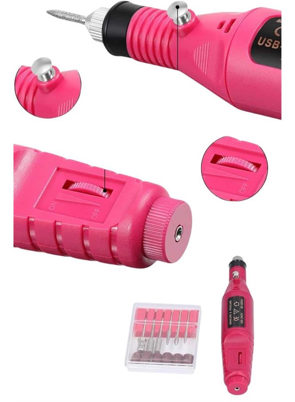 Elektrikli Profesyonel Manikür Pedikür Seti Değiştirilebilir Başlık Seçeneği