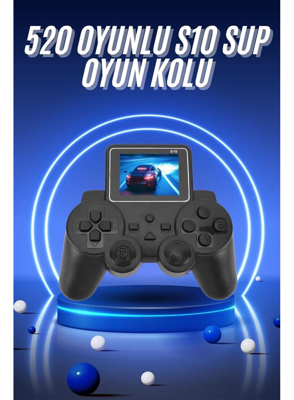 2.4 İnç Ekran 520 Oyunlu Retro Temalı Kablosuz Oyun Kolu El Atarisi