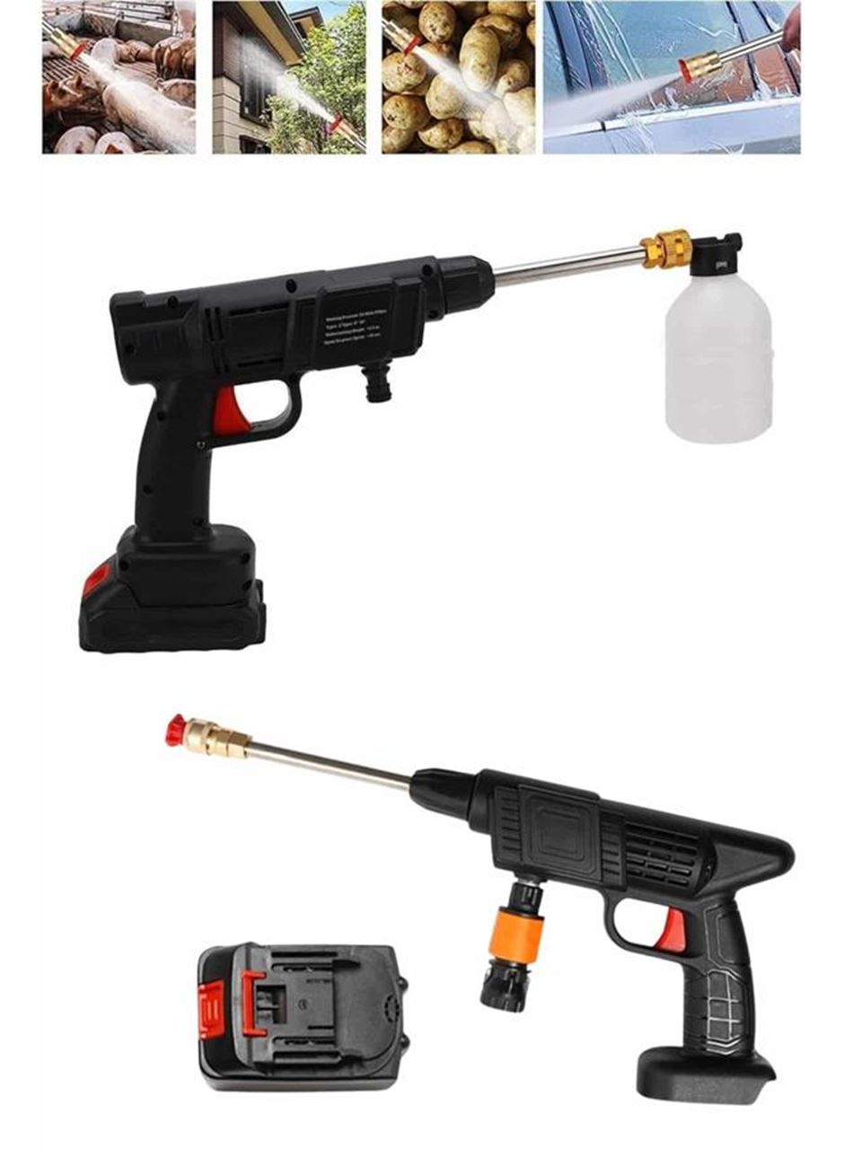 Oto Araba Yıkama Şarjlı Ve Yüksek Basınçlı Oto Yıkama Ve Sulama Tabancası