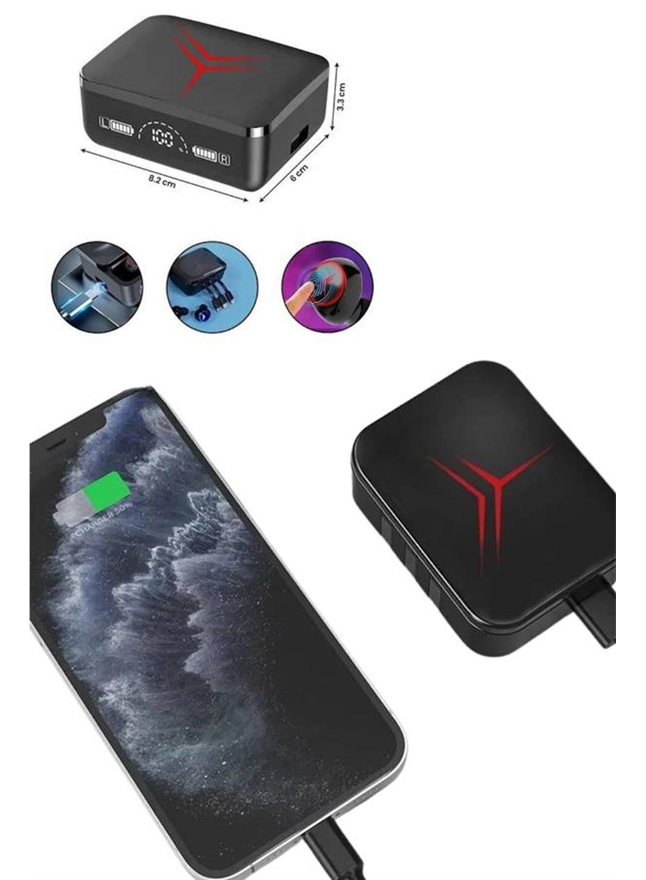Tws Powerbank Kutulu Dijital Göstergeli Bluetooth Kulaklık Kablosuz Kulakiçi Kulaklık