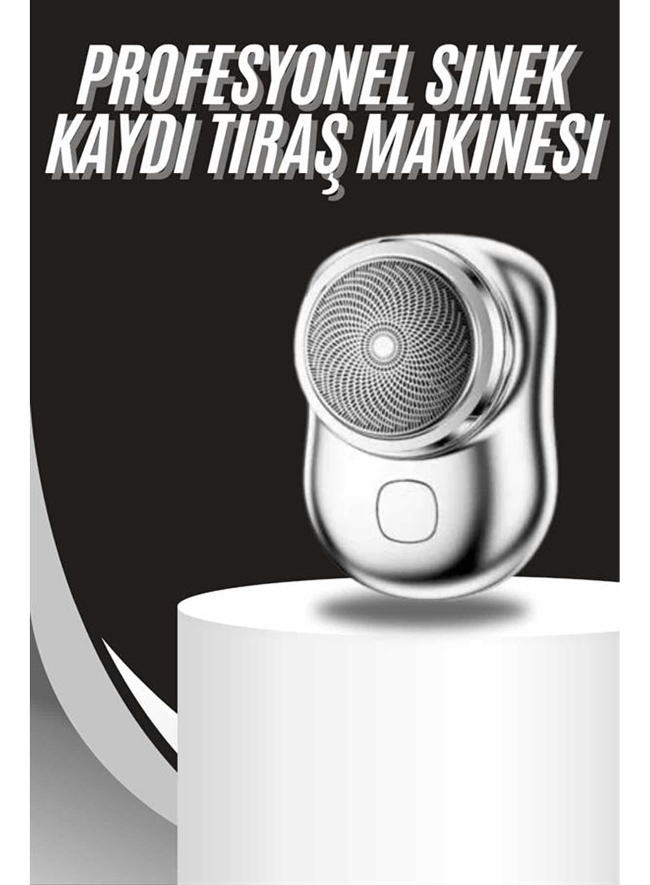 Kablosuz Tıraş Makinesi Günlük Hızlı Taşınabilir Şarjlı Yuvarlak Paslanmaz Çelik