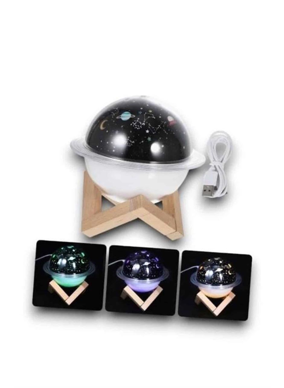 Hava Nemlendirici Led Işıklı Gece Lambası Yıldız Görünümlü Renk Değiştiren