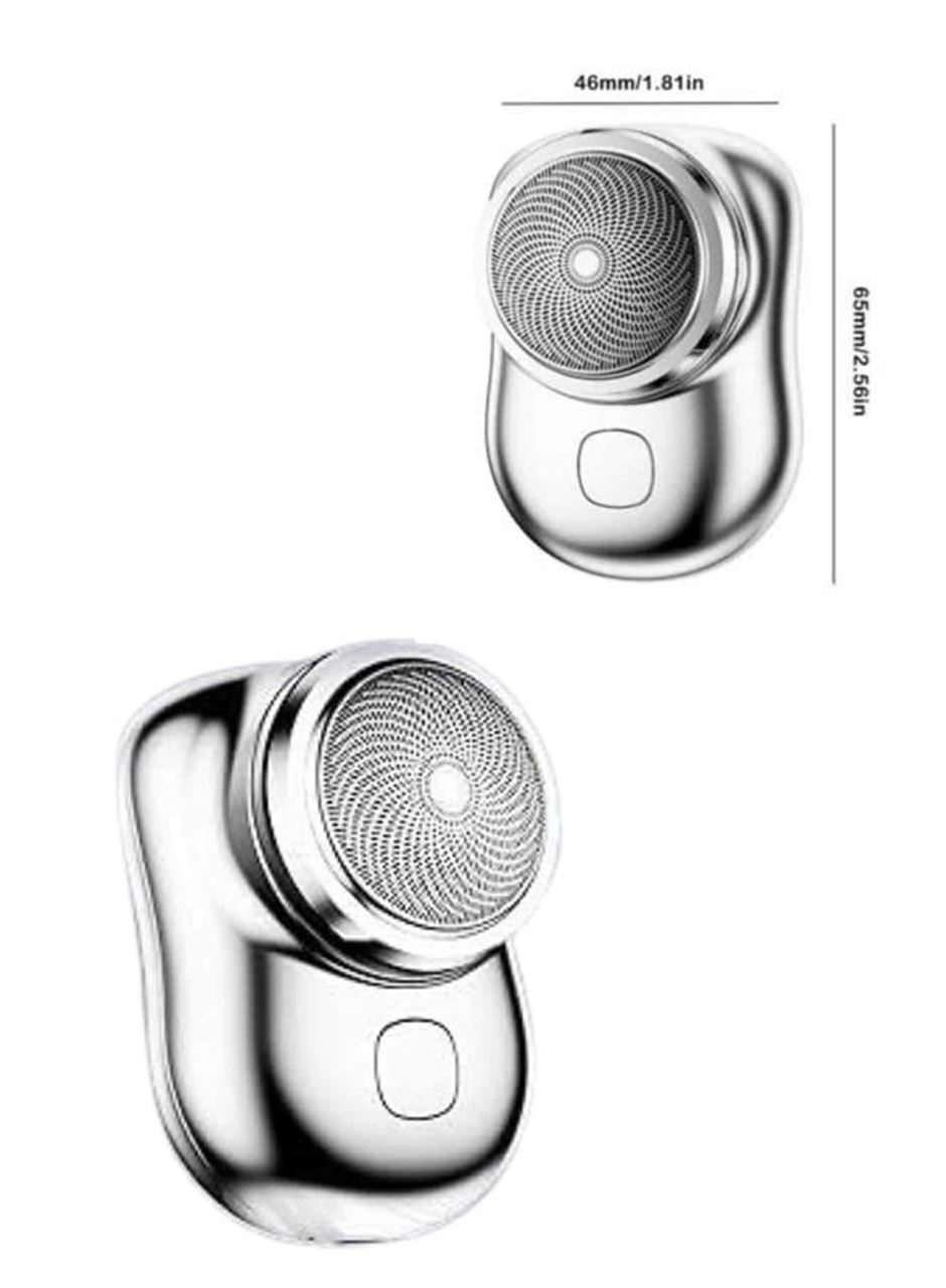 Kablosuz Tıraş Makinesi Günlük Hızlı Taşınabilir Şarjlı Yuvarlak Paslanmaz Çelik