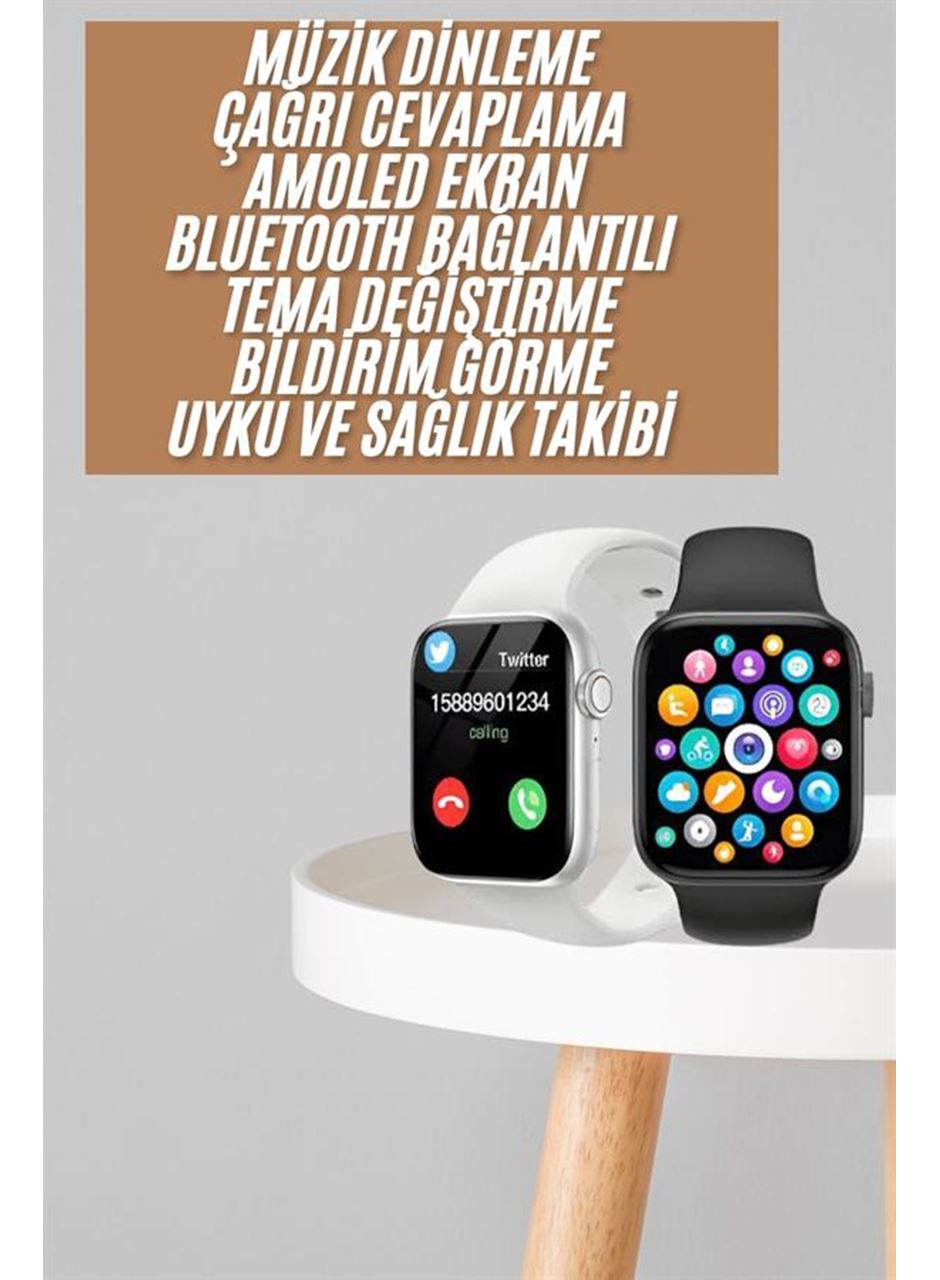 1.83 İnç Akıllı Saat Android ve İOS Uyumlu Çağrı Cevaplayabilen Adımsayar GPS Takibi