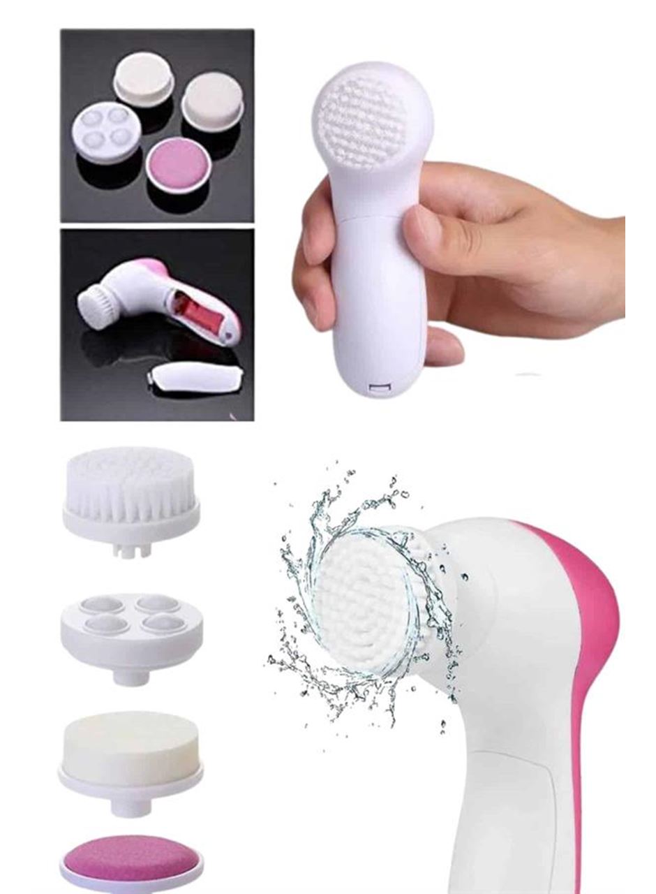 5 Başlıklı Cilt Temizleme Cihazı Ultra Kaliteli Yumuşak Kırşıklık Karşıtı
