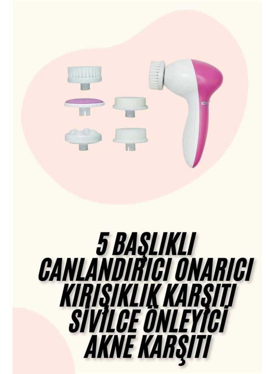 5 Başlıklı Titreşimli Cilt Temizleme Seti Canlandırıcı ve Onarıcı