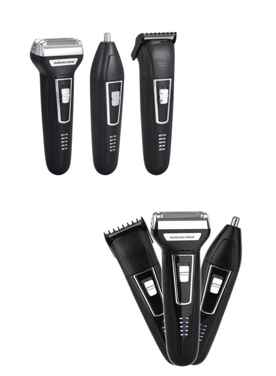 Tıraş Makinesi 3 Başlıklı T Başlıklı Hassas Ciltlere Özel Saç Sakal Vücut Kulak ve Burun