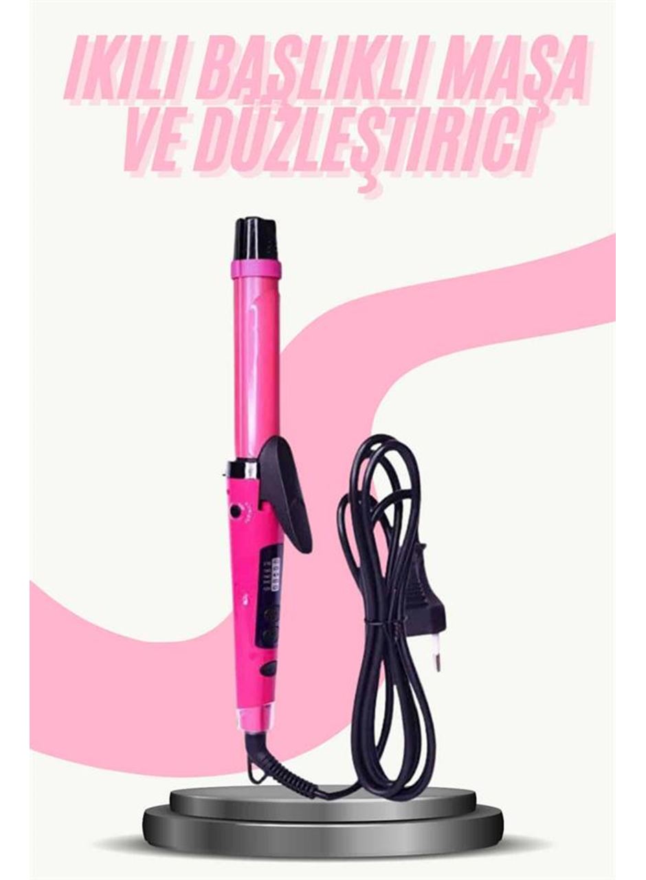 Saç Düzleştirici Şekillendirici Saç Maşası İkili Şekillendirici Isı Ayarlı