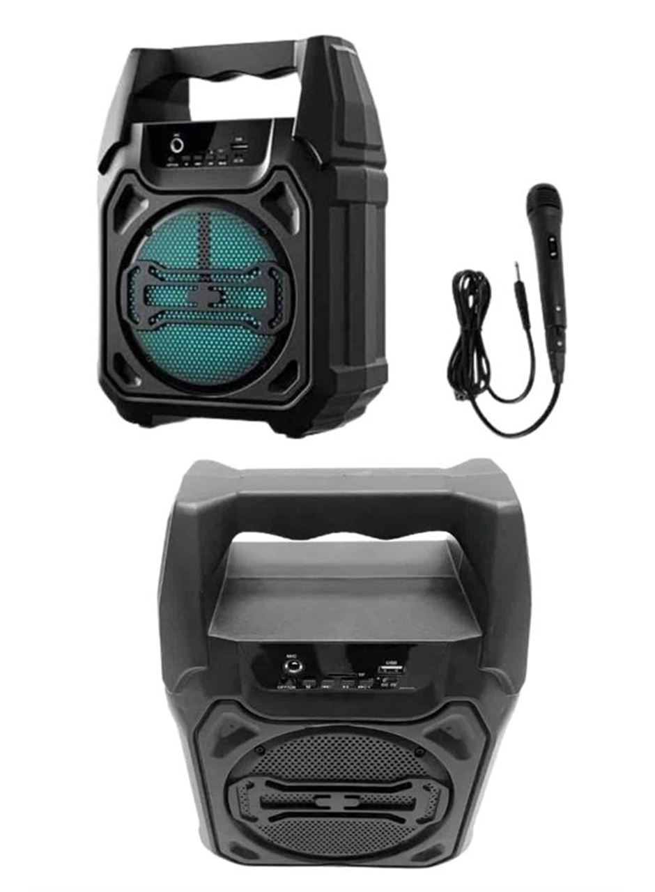 Karaoke Mikrofonlu Fm Radyolu Bluetooth Hoparlör Yüksek Ses Kaliteli