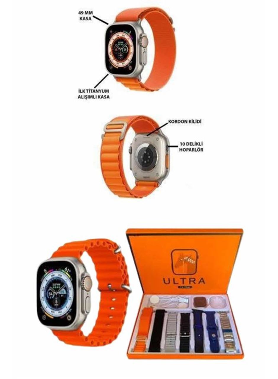 Akıllı Saat Çağrı Cevaplayabilen Unısex 7 Kordonlu Müzik Dinleme