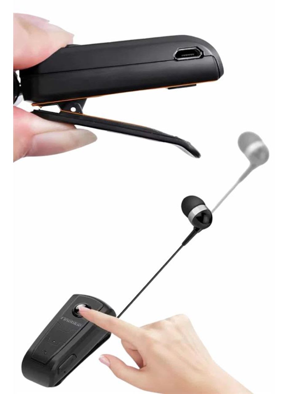 Yaka Kulaklığı Andorid Tüm Cep Telefonlarına Uyumlu Mikrofonlu Titreşimli Makaralı