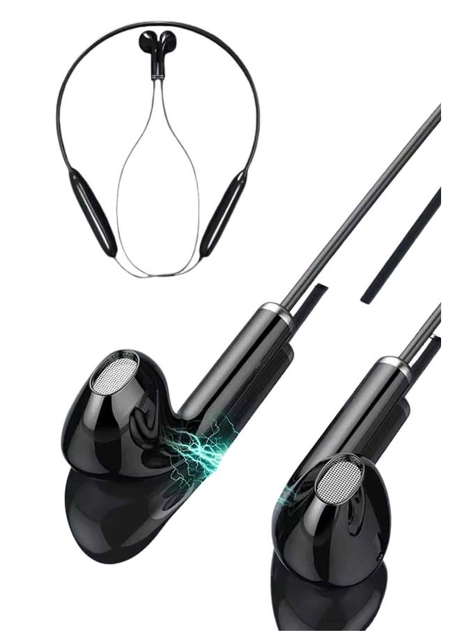 Kablolu Kulak İçi Bluetooth Kulaklık 60 Saat ANC Özellikli Boyun Bantlı