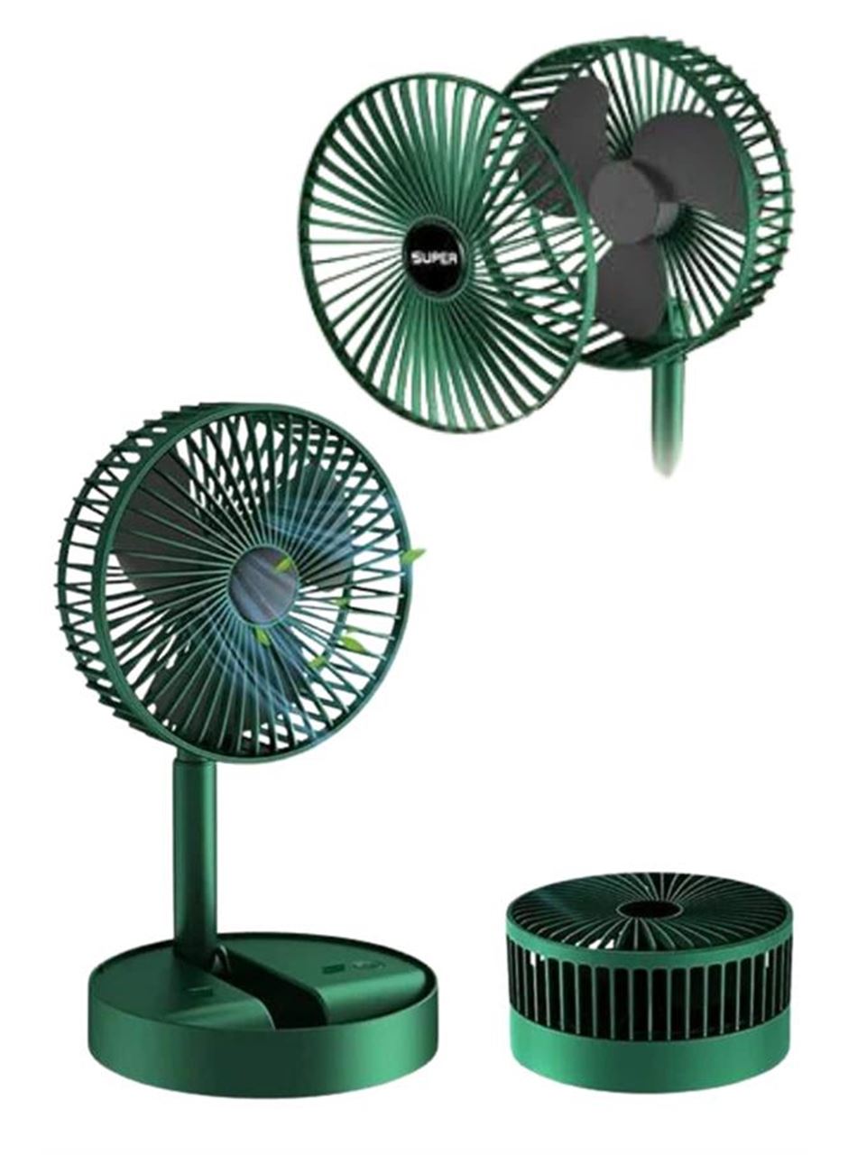 3 Kademe Hız Ayarlı Vantilatör Telefon Standlı Şarjlı Katlanabilir Soğutucu Pervane