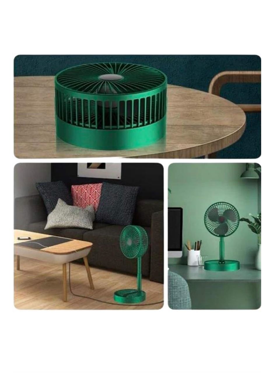Katlanabilir Teleskopik Şarjlı Fan Masaüstü Soğutucu Vantilatör
