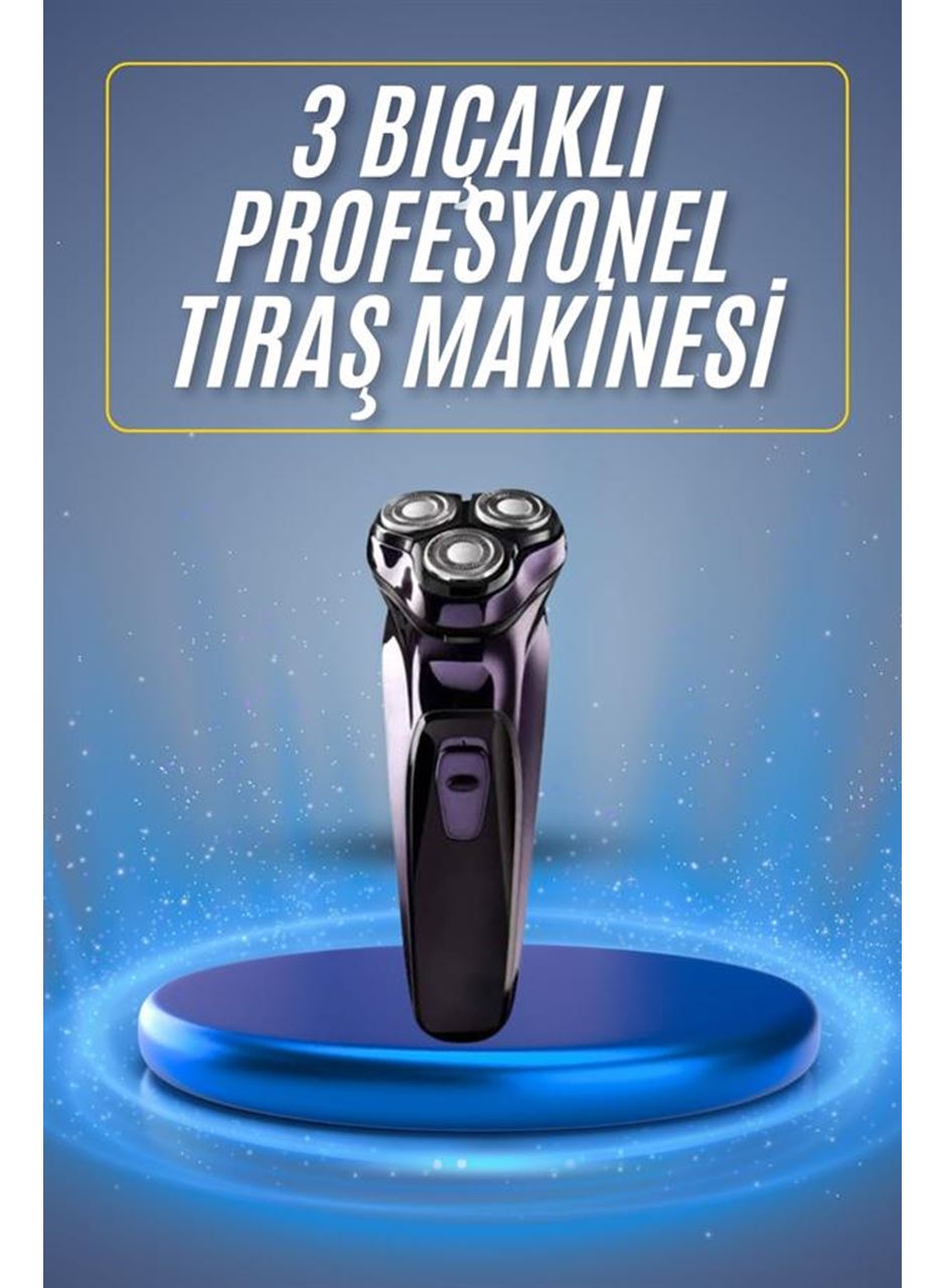 Tıraş Makinesi Hassas Ciltlere Özel Döner Başlıklı Pürüzsüz Görünüm