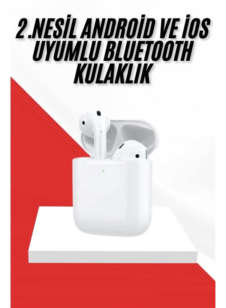 2. Nesil Bluetooth Android ve İOS Uyumlu Kablosuz Kulaklık Çağrı Cevaplama