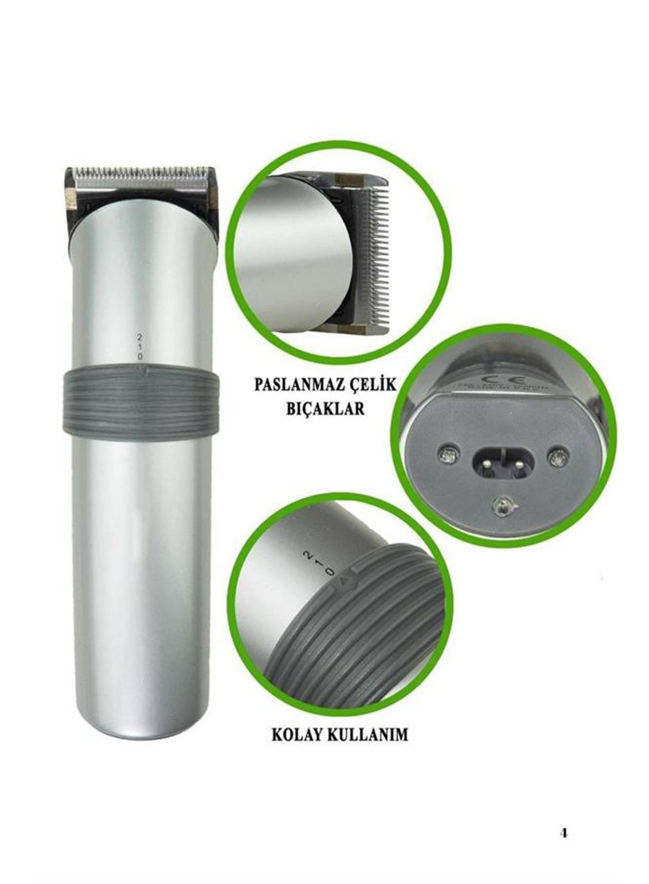Yeni Nesil Profesyonel Şarjlı Saç Sakal Tıraş Makinesi Ayarlanabilir 4 Taraklı