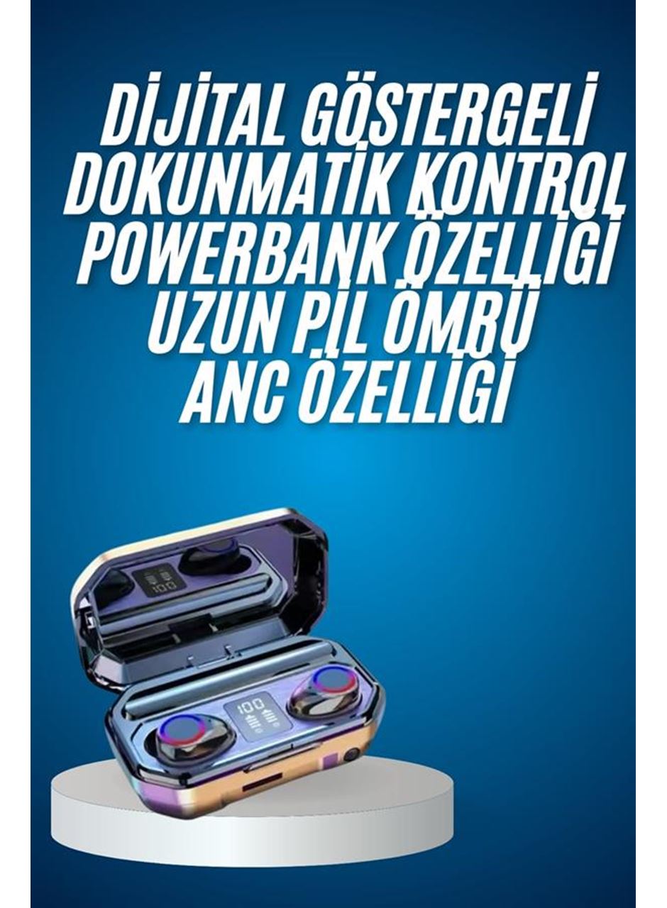 Yeni Nesil Bluetooth Kulaklık Uzun Pil Ömrü El Fenerli Dijital Şarj Göstergeli