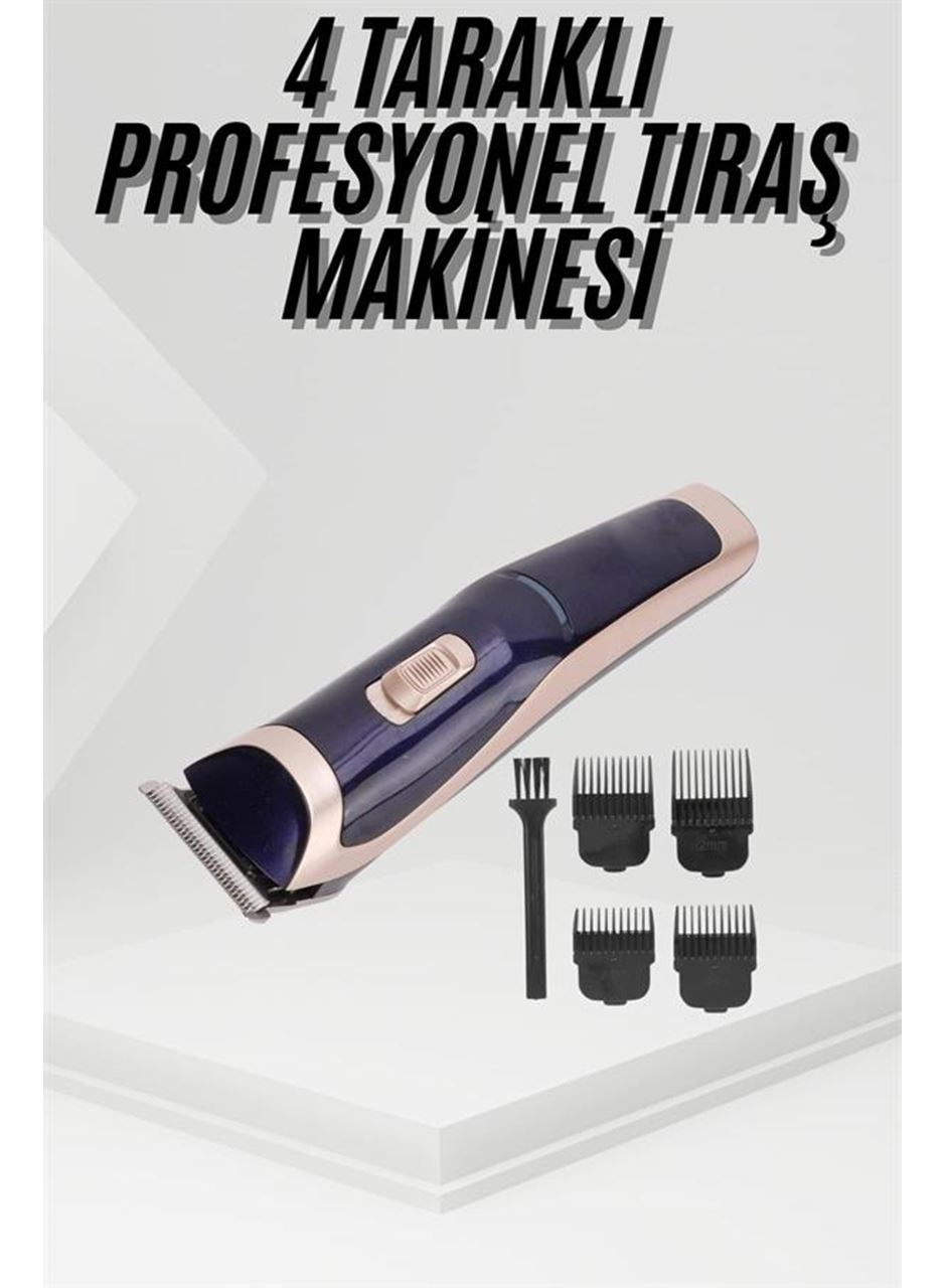 Tıraş Makinesi 4 Başlıklı Paslanmaz Çelik Bıçaklı Tüm Saç Tiplerine Uygun