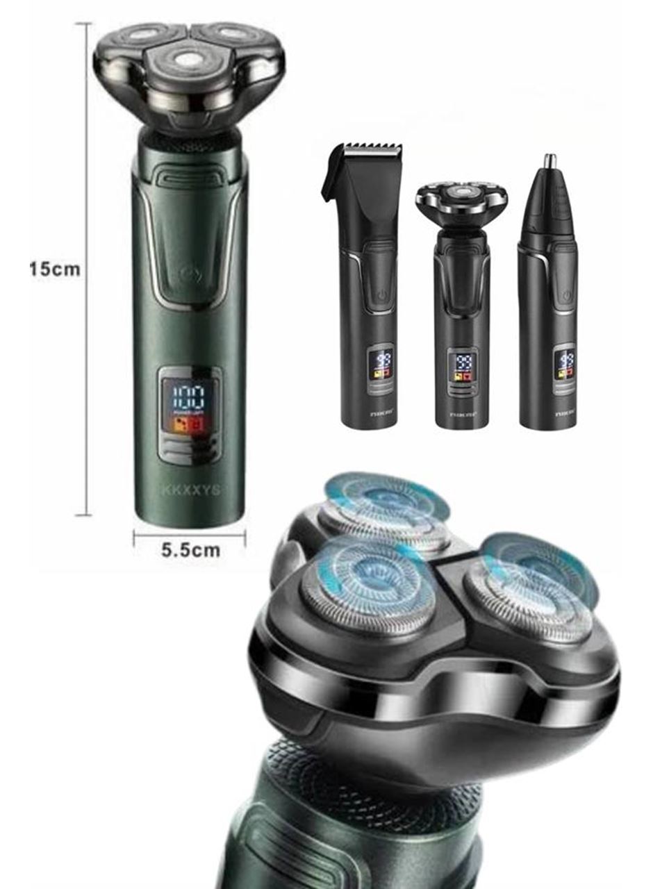 Yüksek Performanslı 3 Başlıklı Profesyonel Şarjlı Islak ve Kuru Kullanıma Uygun