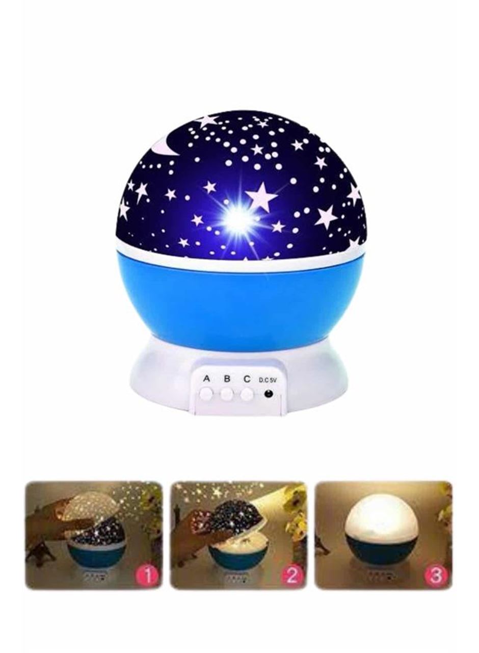 Yıldızlı Gece Lambası Mor Projeksiyon Görünümlü Masa Lambası Renk Değiştirebilen