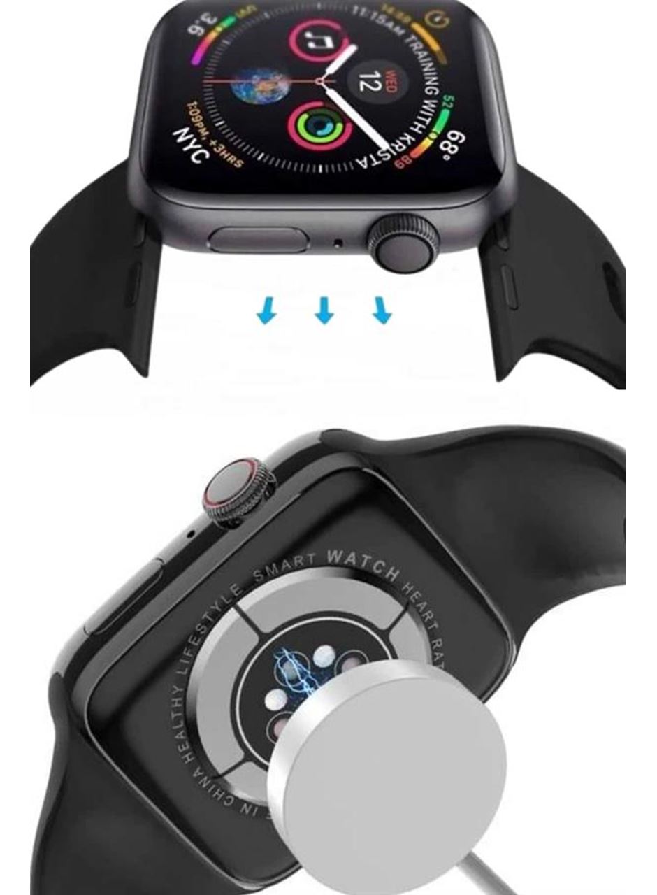 Yeni Model Akıllı Saat Dokunmatik Ekran Unisex Amoled Ekran 44 mm