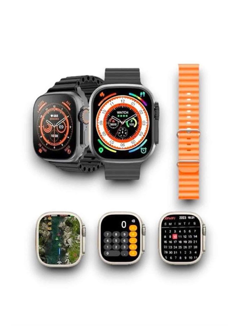 2025 Model Akıllı Saat Çift Kordon Ios Ve Android Arama Cevaplama Sesli Asistan