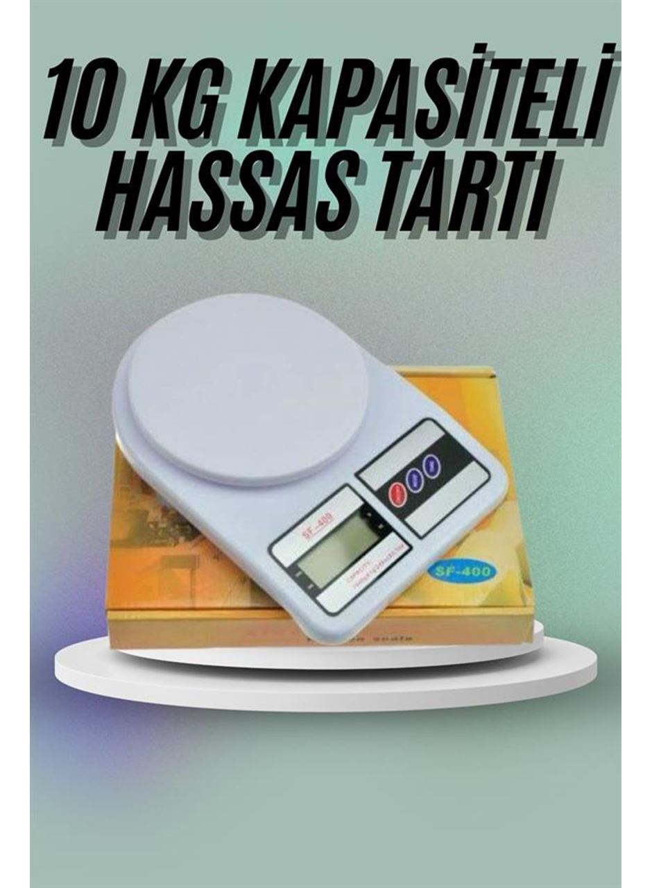 Mutfak Tartısı Dijital Göstergeli Hassas Tartı 10 Kg Kapasiteli