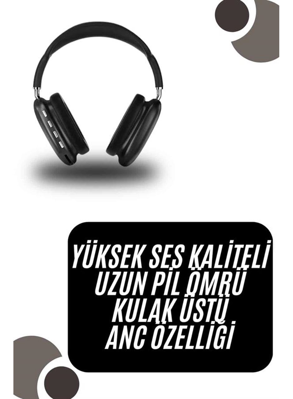 Kulak Üstü Kablosuz Bluetooth Kulaklık Yumuşak Süngerli SD Kart Girişli