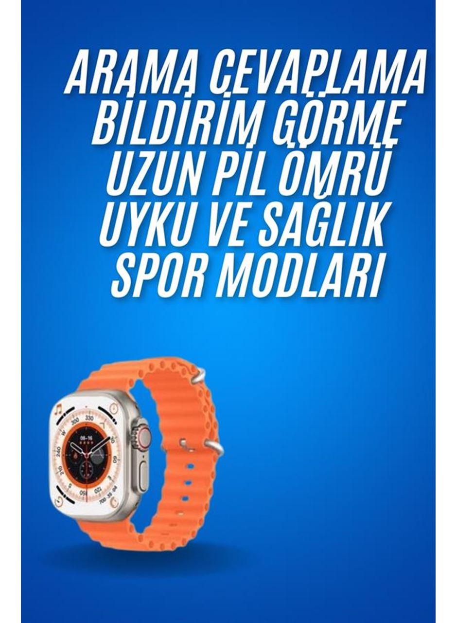 Ultra Akıllı Saat 49 Mm Çift Kordonlu Arama Cevaplama Bluetooth Bağlantılı