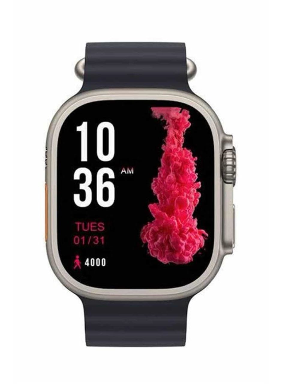 Ultra Akıllı Saat 49 Mm Çift Kordonlu Arama Cevaplama Bluetooth Bağlantılı