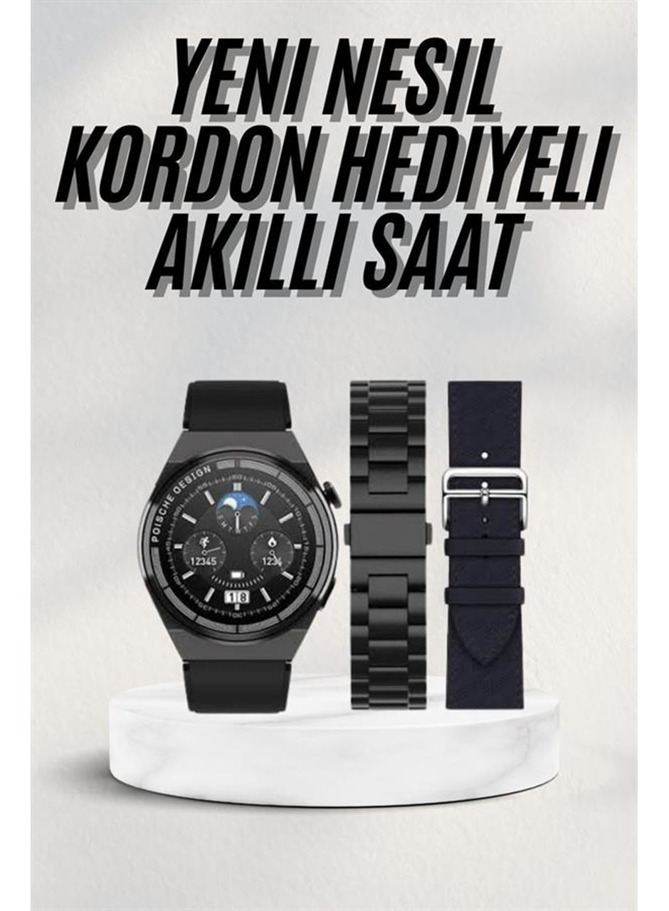 En Çok Tercih Edilen Akıllı Saat Amoled Ekran Nabız Sensörü GPS Uyumlu Adımsayar