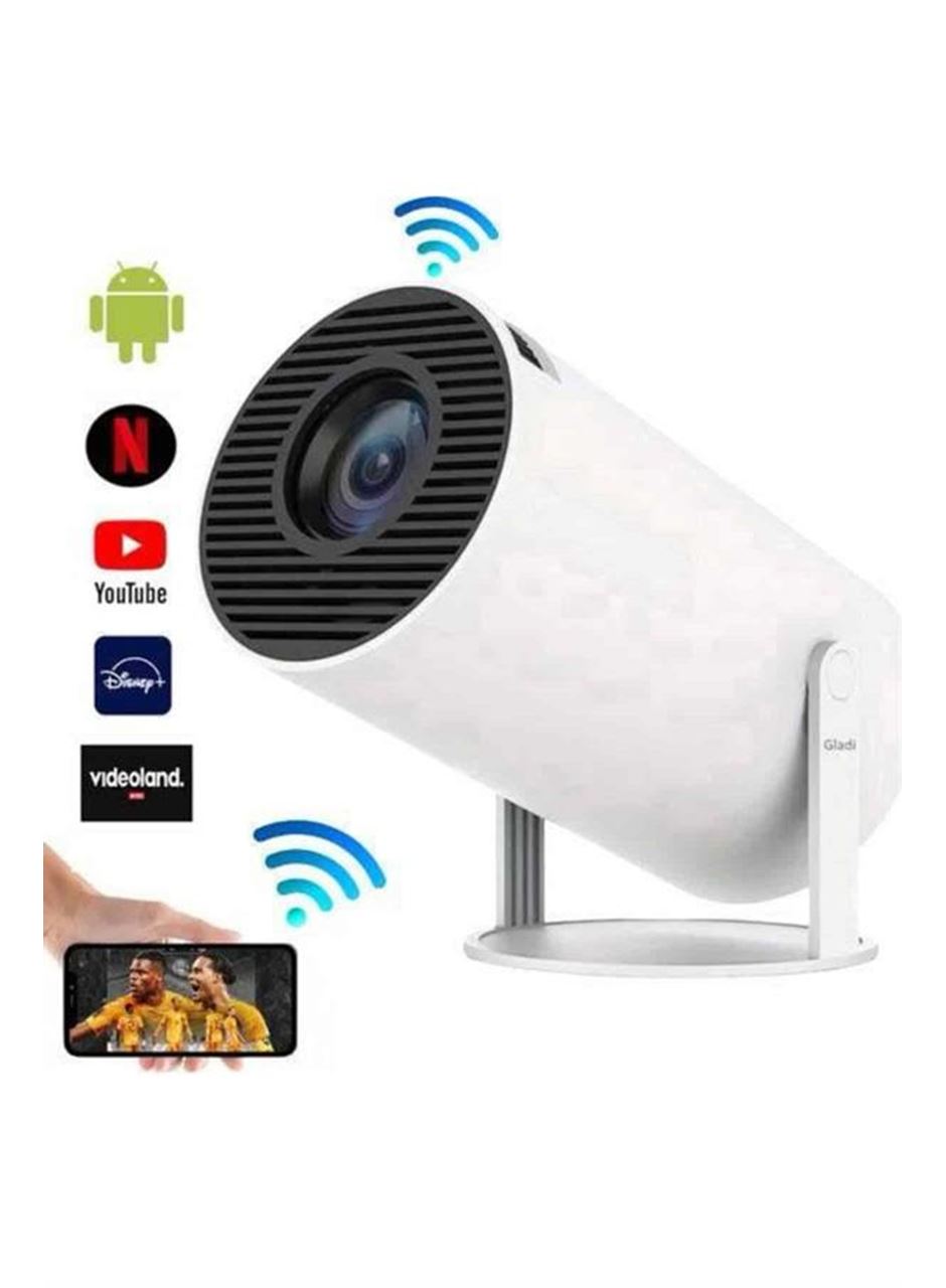 Sinema Projektörü Android HDMI USB WİFİ Ses Çıkışlı Ayaklı Projeksiyon Taşınabilir