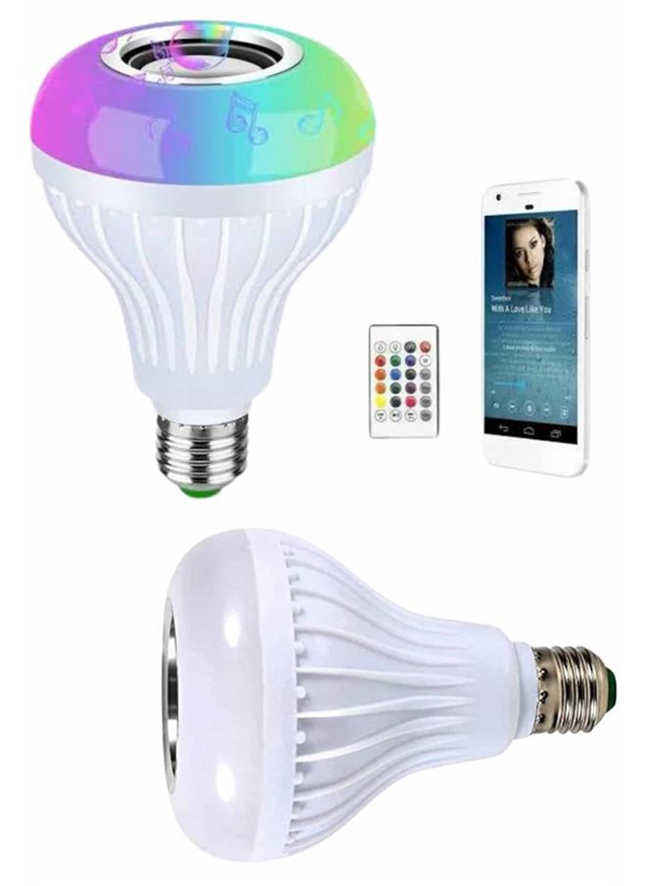 Kumandalı RGB Led Işık Bluetooth Hoparlör Ses Lambası Renkli Ampul