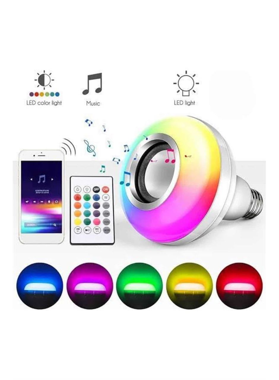 Bluetooth Hoparlör Akıllı Rgb Led Işık Renk Değiştirme Ses Bombası Ampül Görünümlü