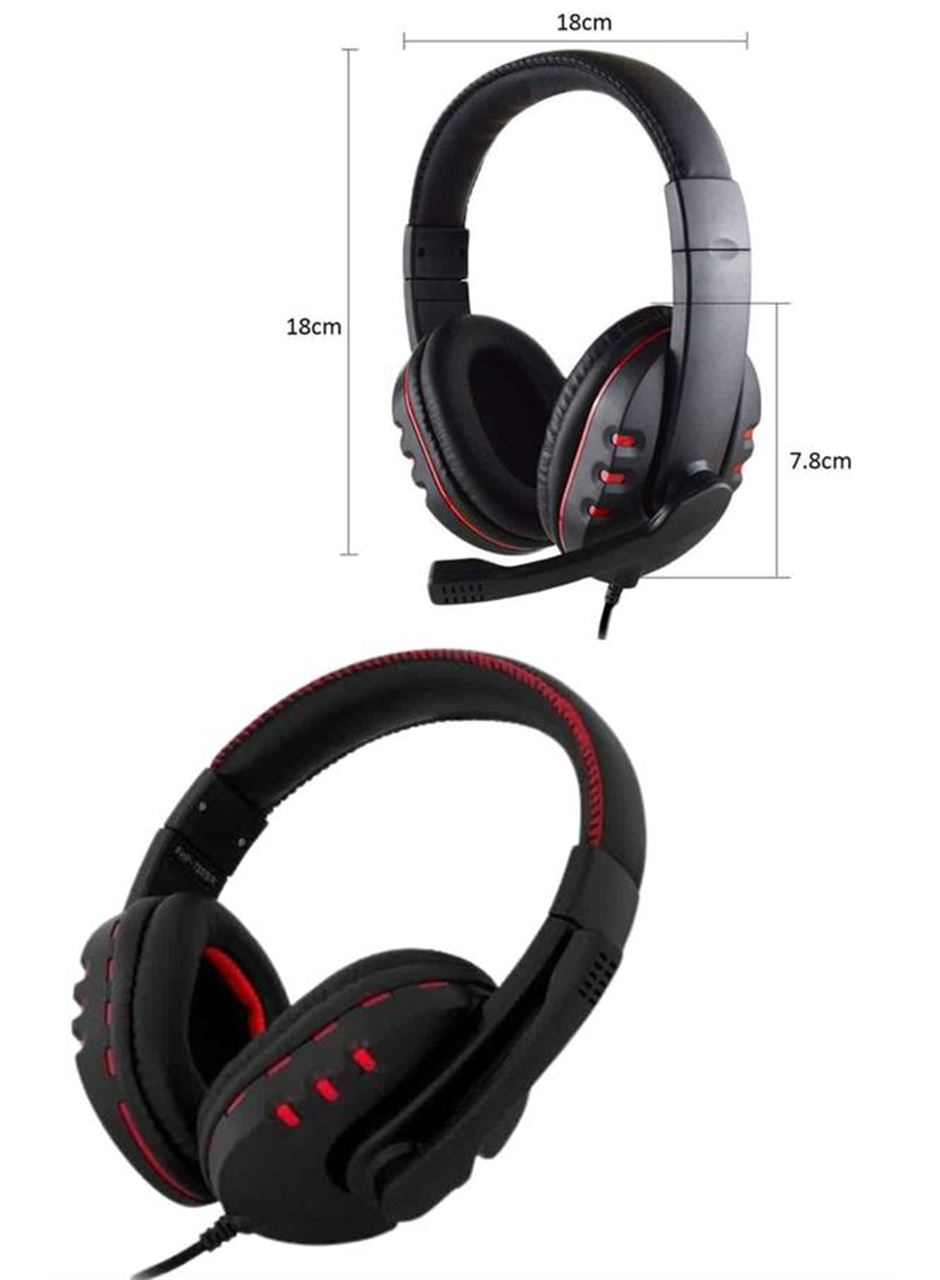 Mikrofonlu Gamer Kulaklık Oyuncu Kulaklığı Yüksek Ses Kaliteli Stereo Yumuşak Yastıklar